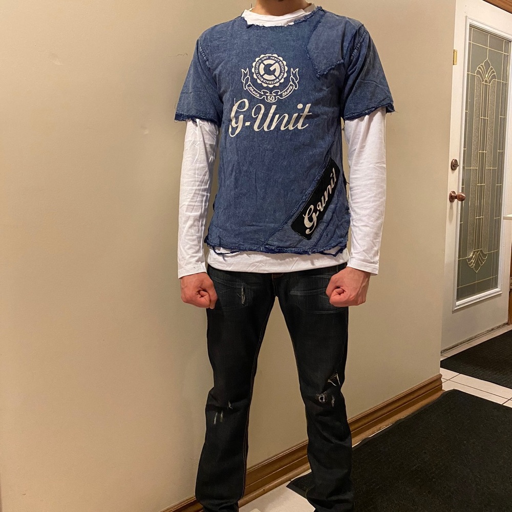 Mens G-unit vintage denim t-shirt